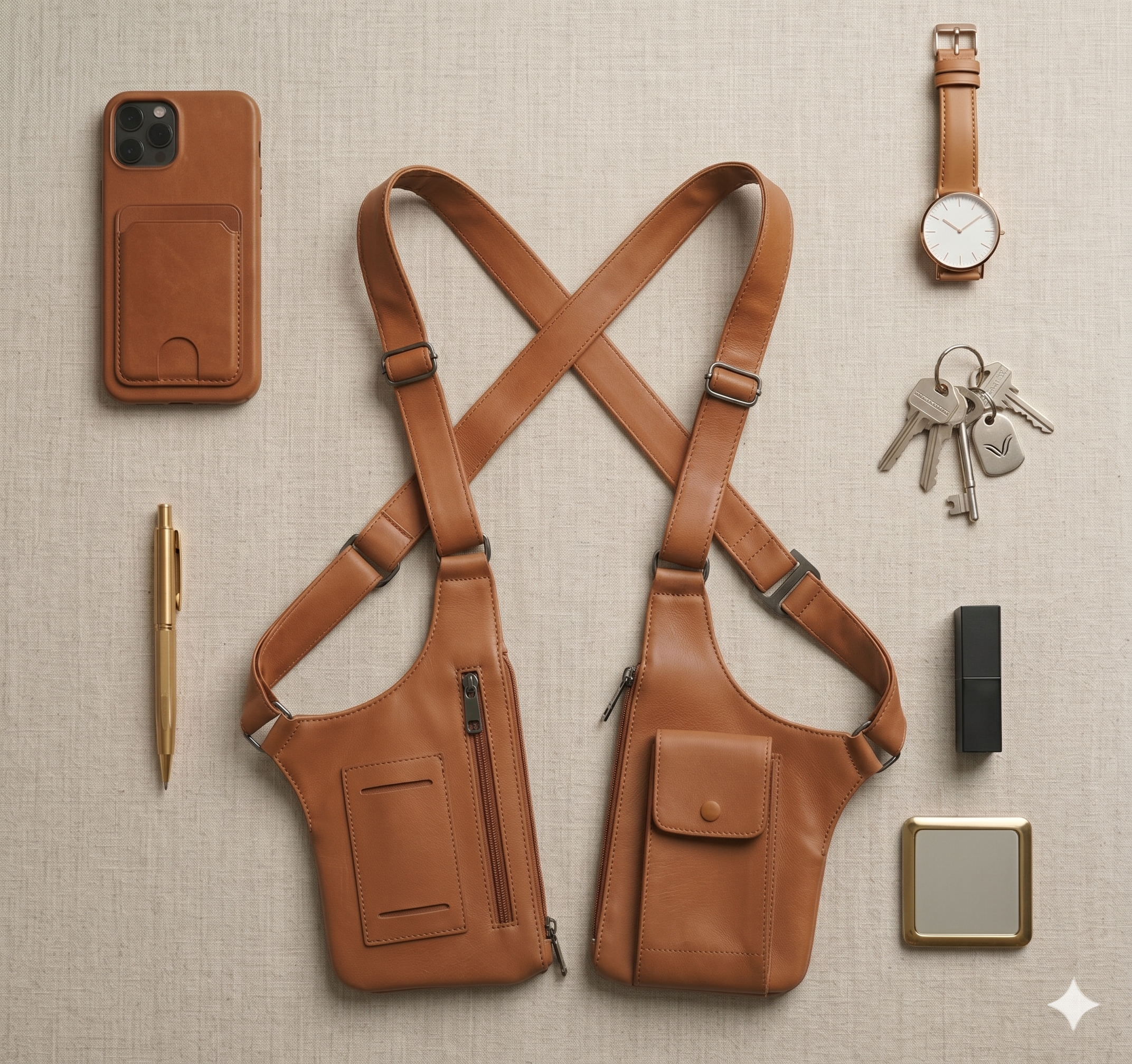 Double-Strap Essentials Bag